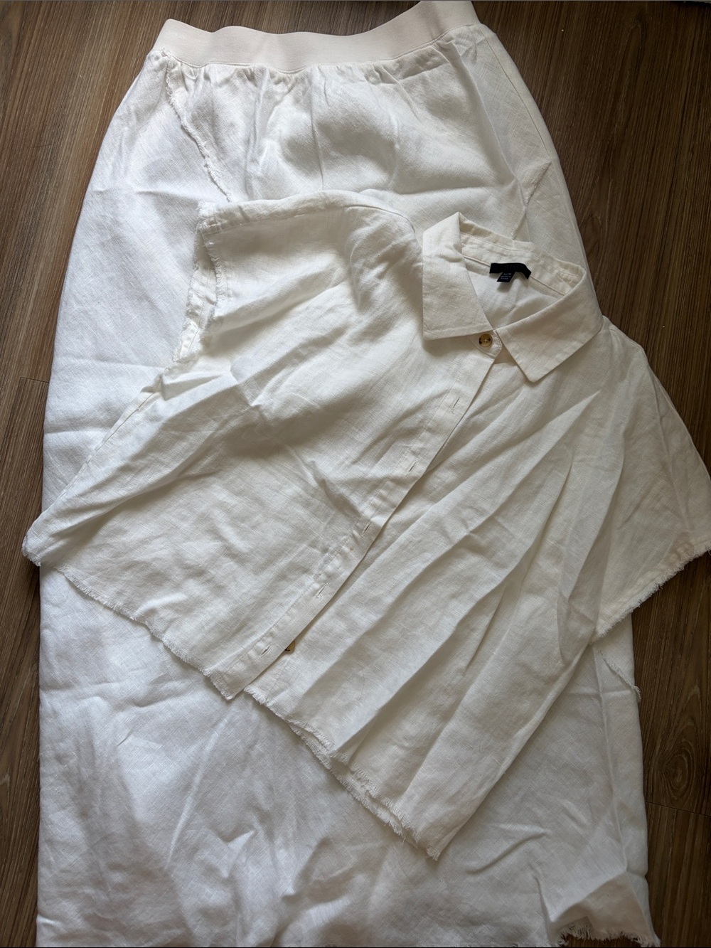 ATM Anthony Thomas Melillo White Short-Sleeve Linen Button-Down Shirt